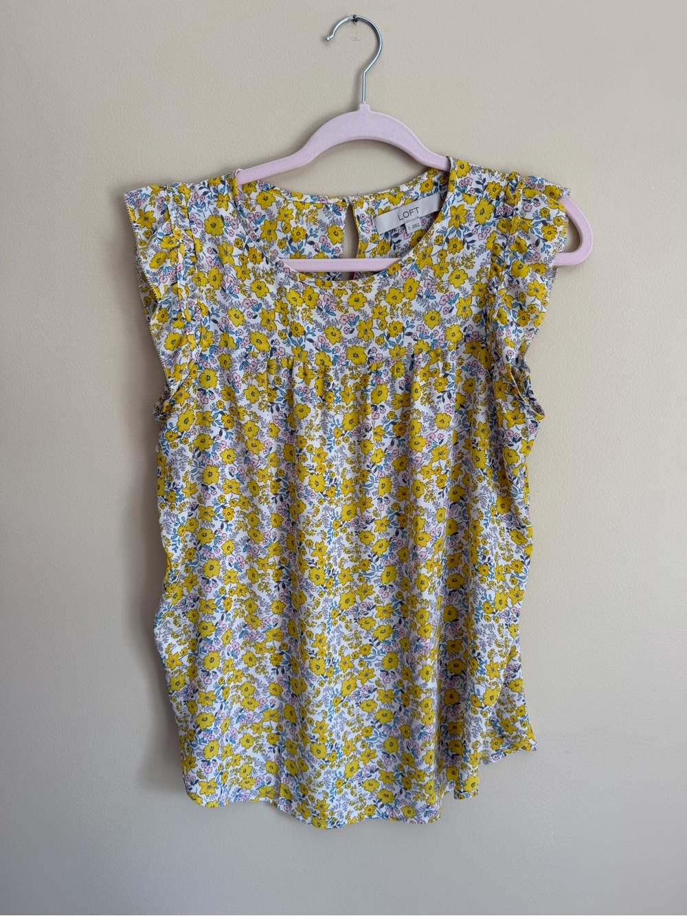 Loft flutter sleeve top
